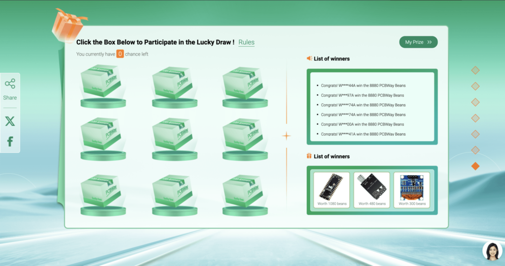 PCBWay Lucky Draw